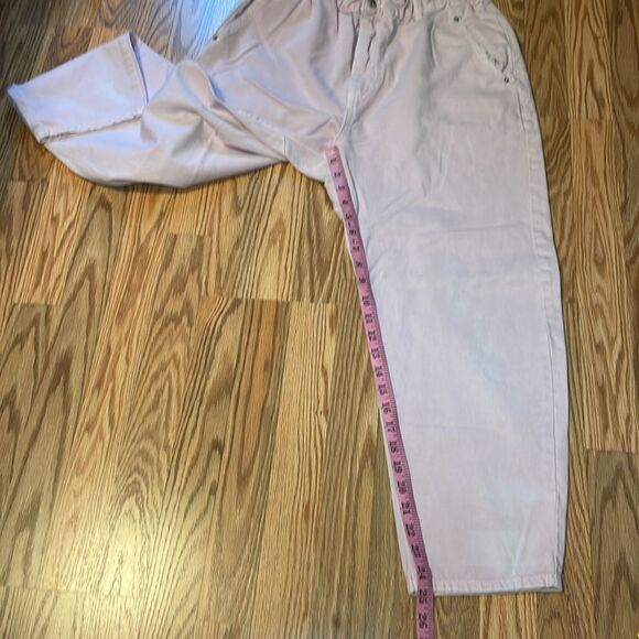 Zara Pink Crop Mom Jeans, 10 - Picture 2 of 8